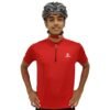 Half Zipper Cycling Jersey Red for Men | Cycling T-shirts Red Color