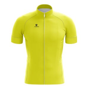 Men’s Polyester Cycling Team Clothing Yellow Color