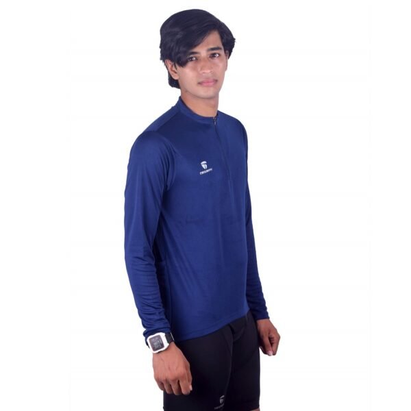 Full Sleeve Cycling Jersey for Men | Bicycle Clothing Blue Color