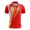 Mens Golf Shirt Quick-Dry Short Sleeve Casual Polo Shirts for Men Red Color
