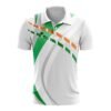 Golf Polo TShirts for Men Short Sleeve Dry Fit Golf Shirts White, Green & Orange Color