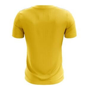 Quick Dry Golf T Shirt Casual Workout Tees | Mens Polo TShirts White & Yellow Color