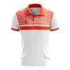 Golf Polo T-shirts for Men | Golf Clothing | Custom Sportswear White & Red Color