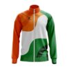 India Tricolor Independence / Republic Day Jacket for Mens Orange, White and Green Color
