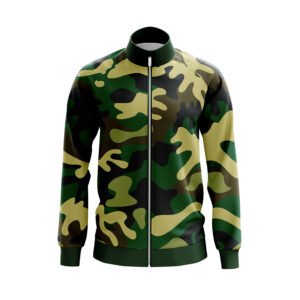 Army Print Camouflage Jacket for Mens Green Color