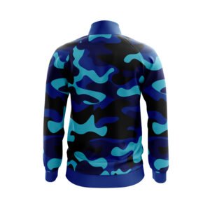 Camouflage Blue Jackets for Men | Men’s Camo Print Army Jackets Blue Color
