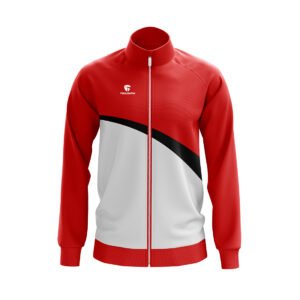 Personalised Sports Jackets | Custom Sport Team Jacket Red Color
