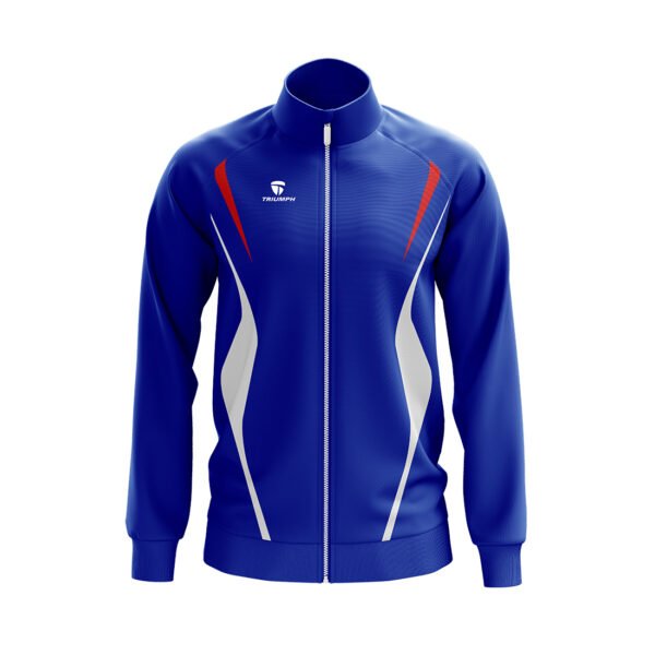 Men’s Jackets | Running Exercise Fitness Sports Jacket Blue, Red and White Color