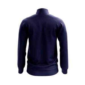 Personalised Running Jacket – Custom Track Jacket Navy Blue and Royal Blue Color