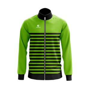 Men’s Gym Workout Jackets | Lightweight Sports Jacket Green and Black Color