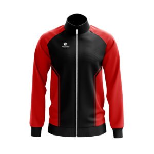 Sports Jackets For Men | Polyester Thermal Jacket Black & Red Color
