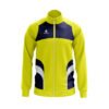 Custom Track Jacket | Personalised Running Jacket Yellow, Navy Blue and White Color