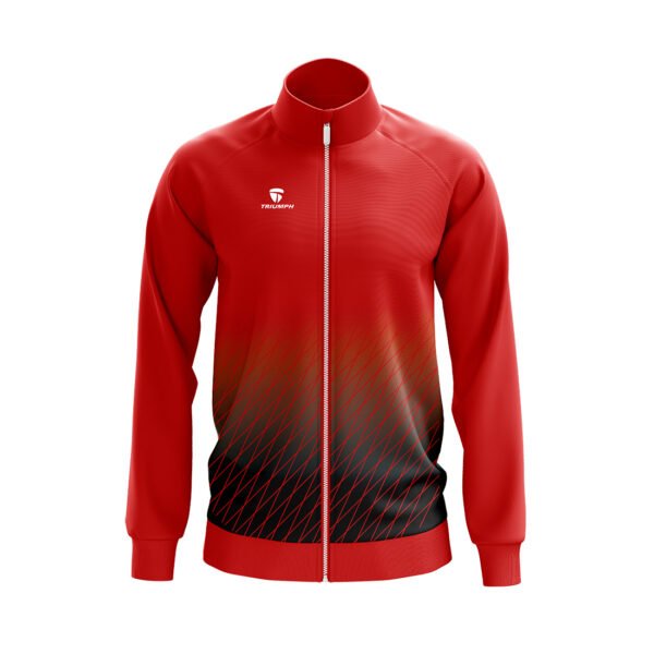 Sports Jacket For Men | Customised Sportswear Red & Black Color