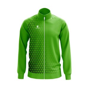 Customized Sports Jacket | Custom Athletic Team Jackets Green Color