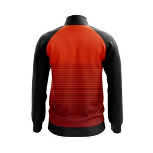 Customized Sports Jackets | Add Team Logo Name Number Orange & Black Color