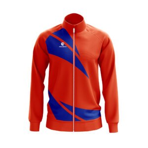 Men’s Sport Jacket | Custom Jacket for Team Orange & Blue Color