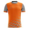 Mens Walking / Running T-shirt Orange & Grey Color