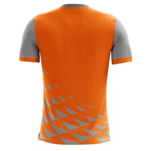 Mens Walking / Running T-shirt Orange & Grey Color