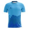 Men's Jogging / Running T-shirt Sky Blue & Dark Blue Color