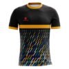 Mens Running / Gym T-shirt & Jersey Black & Yellow Color