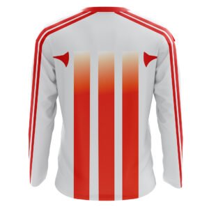 Soccer Goalie Polyester Jersey For Men Orange & White color