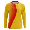 Soccer Goalie Sublimated Jersey For Men Yellow & Orange Color