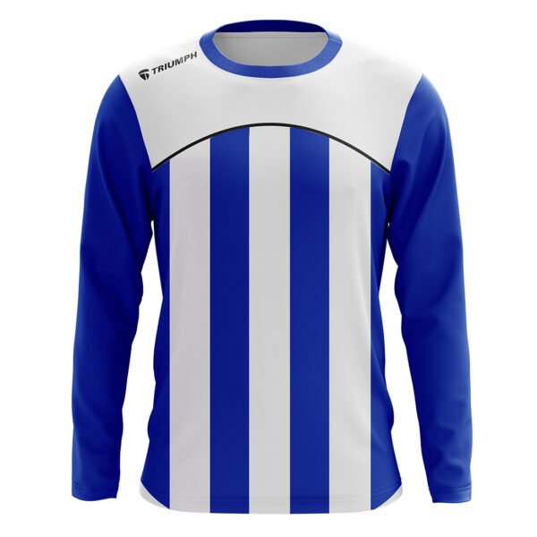Soccer Goalie T-shirts Online Blue & White Color