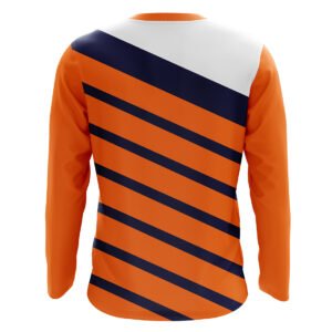 Soccer Goalie Dri Fit Jersey Orange, White & Navy Blue Color