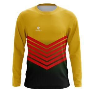 Branded Soccer Goalkeeper Jersey Yellow, Red and Black Color