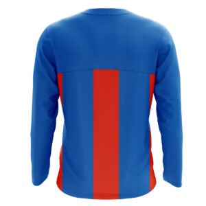 Quick Dry Football Goalkeeper Jersey Tees | Custom Sports Clothing Blue & Red Color