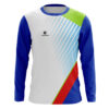 International Player Soccer Goalkeeper Jersey White, Blue, Green and Red Color