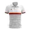 Men’s Table Tennis Tshirt | Custom Tennis Clothing White, Orange and Maroon Color