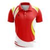 Unisex Table Tennis Apparel Red, White and Yellow Color