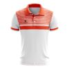Men’s Polo Table Tennis Tshirt White & Red Color
