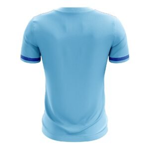 Sublimated Table Tennis T-shirt for Men Sky Blue & Dark Blue Color