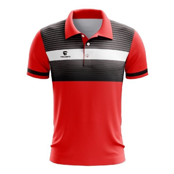 Table Tennis Garments for Men Red & Black Color