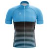 Men’s Short Sleeves Cycling Jersey Bicycle Polyester Bike Shirt Sky Blue & Black Color