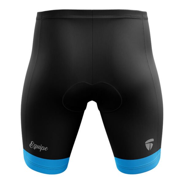 Foam Padded Shorts for Men | Long Ride Biking Gel Tech Pad Cycling Shorts Black & Blue Color