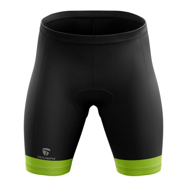 Gel Tech Padded Cycling Shorts for Men Black & Green Color