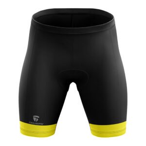 Men Cycling Shorts Gel Tech Padded for Cyclist Black & Yellow Color