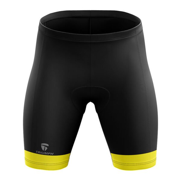 Men Cycling Shorts Gel Tech Padded for Cyclist Black & Yellow Color