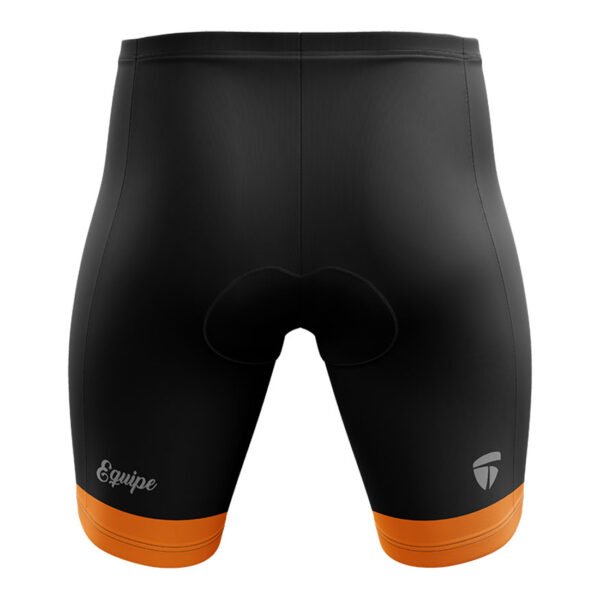 Men’s Cycling Padded Shorts | Cyclist Clothes Black & Orange Color