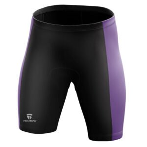 Padded Cycling Shorts for Men's | Road Bicycle Tights Riding Biking Half Pant Black & Purple Color