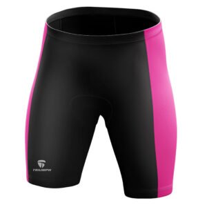 Men?s Padded Cycling Shorts | Road Bicycle Tights Riding Biking Half Pant Black & Pink Color