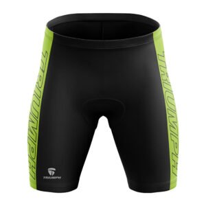 Men’s Cycling Shorts | Padded Shorts Road Bicycle Riding Biking Half Pant Black & Light Green