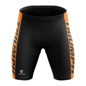 Men’s Cycling Shorts | Gel Tech Padded Bicycle Riding Shorts Black & Orange color