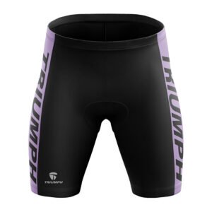 Padded Cycling Shorts | Bike Bicycle Pants Tights for Men Cyclist Black & Purple