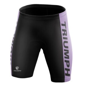 Padded Cycling Shorts | Bike Bicycle Pants Tights for Men Cyclist Black & Purple