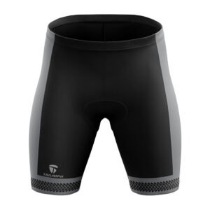 Men’s Cycling Shorts Gel Tech Padded Half Pant Tights for Cyclist Black & Grey Color