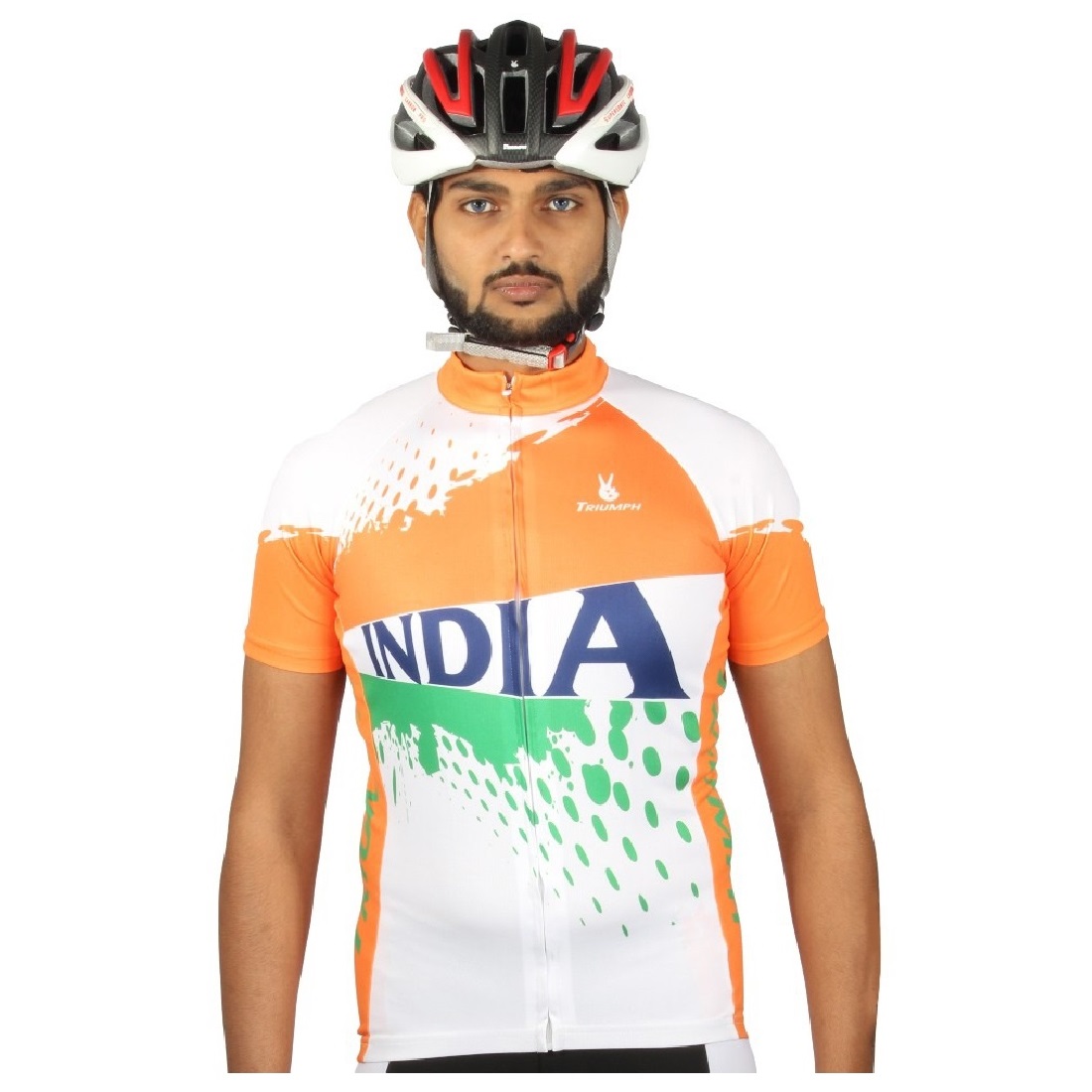 Men’s Cycling Jersey Short Sleeves Mountain Bike Shirt Top Reflective Pockets